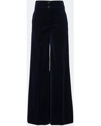 Altuzarra - Rudy Cotton-Blend Velvet Wide-Leg Pants - Lyst
