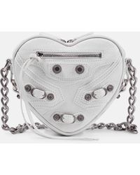 Balenciaga - Le Cagole Heart Mini Leather Crossbody Bag - Lyst