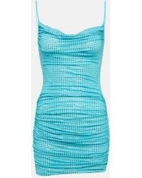 Self-Portrait - MINIABITO IN POWERMESH CON STRASS - Lyst