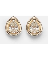 STONE AND STRAND - Birthstone Bonbon 14Kt Earrings With Diamonds - Lyst