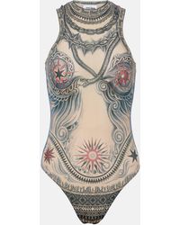 Jean Paul Gaultier - Tattoo Collection Printed Bodysuit - Lyst