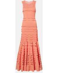 Ulla Johnson - Vestido Largo Lakshmi De Bordado Ingles - Lyst