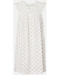 Doen - Verity Floral Embroidered Cotton Minidress - Lyst
