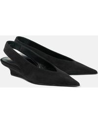 TOTEME - Suede Wedges - Lyst