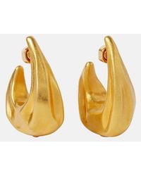 KHAITE - Olivia Medium-Plated Hoop Earrings - Lyst