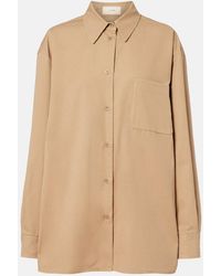The Row - Tansy Cotton And Cashmere Shirt - Lyst