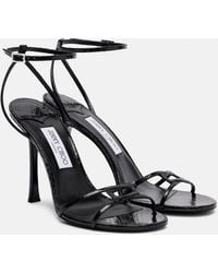 Jimmy Choo - Leo 100 Leather Sandals - Lyst