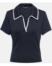 Veronica Beard - Kearney Cotton-blend Polo Shirt - Lyst