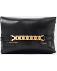 Victoria Beckham - Chain Mini Leather Pouch With Strap - Lyst