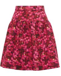 Max Mara - Gubbio Floral Jersey Miniskirt - Lyst