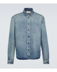 Saint Laurent - Cassandre Denim Shirt - Lyst