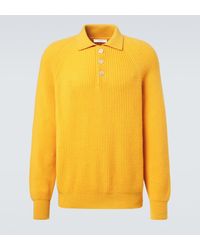 Umit Benan - Diana Cashmere Polo Sweater - Lyst