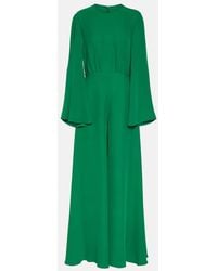 Valentino - Cady Couture Silk Jumpsuit - Lyst