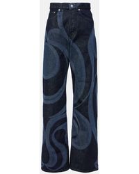 Dries Van Noten - Printed Straight Jeans - Lyst