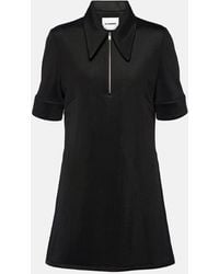 Jil Sander - Vestido corto con cremallera - Lyst