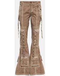 Blumarine - Embellished Low-rise Flared Jeans - Lyst