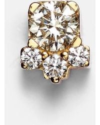 Sophie Bille Brahe - River Trois 18Kt Single Earrings With Diamonds - Lyst