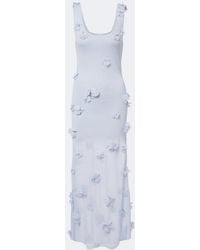 Jonathan Simkhai - Ivi Floral-Applique Midi Dress - Lyst