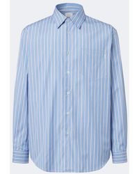 Saint Laurent - Striped Cotton Poplin Shirt - Lyst