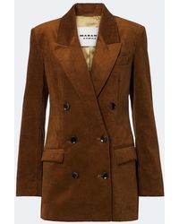Isabel Marant - Rasma Cotton And Linen Corduroy Blazer - Lyst
