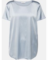 Max Mara - Leisure T-Shirt Cortona aus einem Seidengemisch - Lyst
