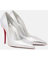 Christian Louboutin - Miss Z 100 Metallic Leather Pumps - Lyst
