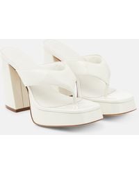 Gia Borghini - Patent Leather Platform Sandals - Lyst