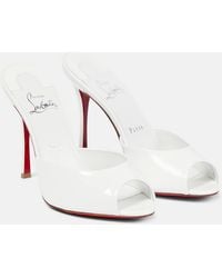 Christian Louboutin - Bridal Me Dolly Patent Leather Mules - Lyst
