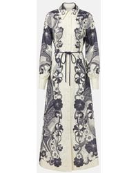 ALÉMAIS - Mickey Printed Linen Shirt Dress - Lyst