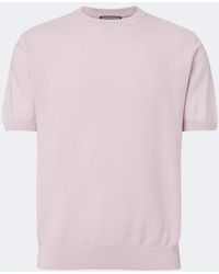 Canali - Cotton And Silk Sweater - Lyst