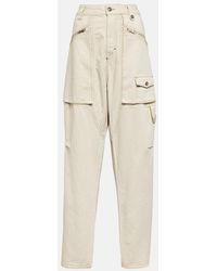 Isabel Marant - Paciane Wide-Leg Cargo Jeans - Lyst