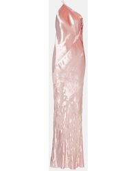 The Sei - Asymmetric Velvet Gown - Lyst