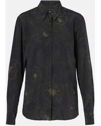 Dries Van Noten - Bedrucktes Hemd Aus Seide - Lyst