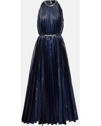 Christopher Kane - Embellished Halterneck Lame Midi Dress - Lyst