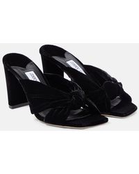 Jimmy Choo - Mules Avenue 85 De Terciopelo - Lyst