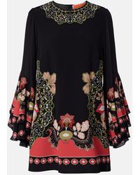La DoubleJ - Friday Printed Crepe Minidress - Lyst