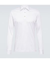 Kiton - Cotton Poplin Polo Top - Lyst