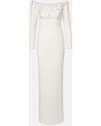 Safiyaa - Bridal Gioia Embellished Crepe Gown - Lyst