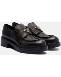 Prada - Leather Penny Loafers - Lyst