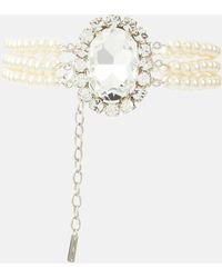 Jennifer Behr - Gretna Crystal And Faux Pearl Necklace - Lyst