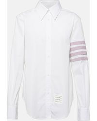 Thom Browne - 4-bar Cotton Poplin Shirt - Lyst