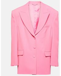 Magda Butrym - Single-Breasted Silk-Blend Blazer - Lyst