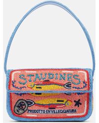 STAUD - Tommy Beaded Shoulder Bag - Lyst