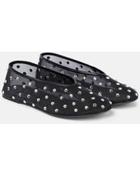 KHAITE - Ballerinas Marcy Aus Mesh Mit Kristallen - Lyst