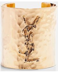Saint Laurent - Cassandre Cuff Bracelet - Lyst