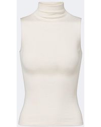 Ralph Lauren - Naomie Silk-Blend Turtleneck Top - Lyst