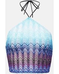 Missoni - Halterneck Crop Top - Lyst