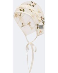 Simone Rocha - Floral Embroidered Embellished Hood - Lyst