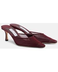 Jimmy Choo - Vivi 65 Mesh Mules - Lyst