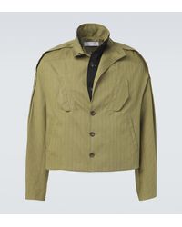 Kiko Kostadinov - Egreta Stiped Cotton-Blend Jacket - Lyst